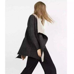 ZARA Knit Oversized Waterfall Jacket – Size Small